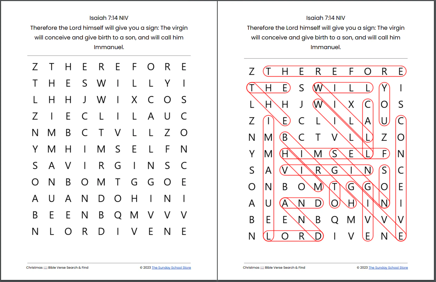 10 Free Christmas 🎄 Bible Word Search Puzzles [PDF Printable Download] - Image 11