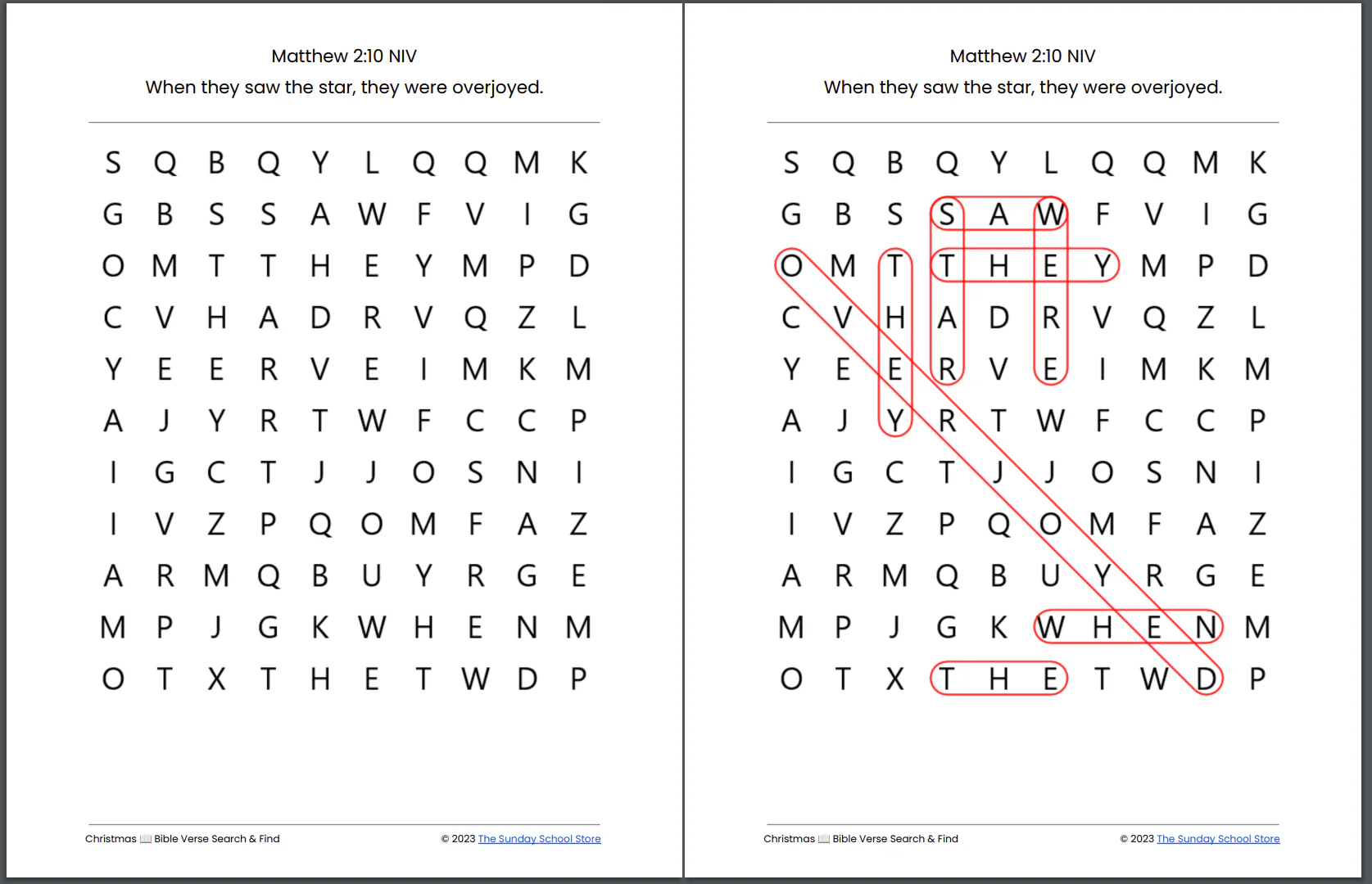 10 Free Christmas 🎄 Bible Word Search Puzzles [PDF Printable Download] - Image 8