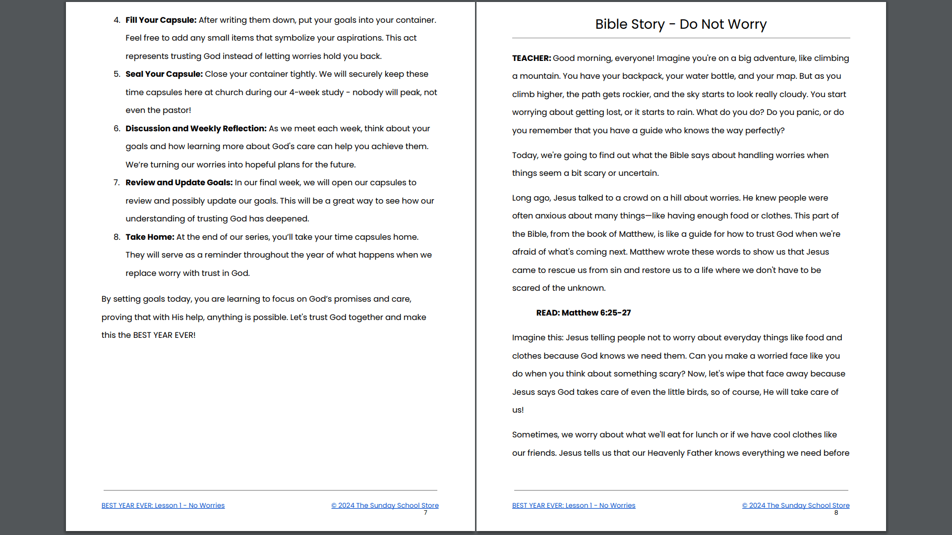 BEST YEAR EVER: 4-Week Children's Ministry Curriculum - Image 5