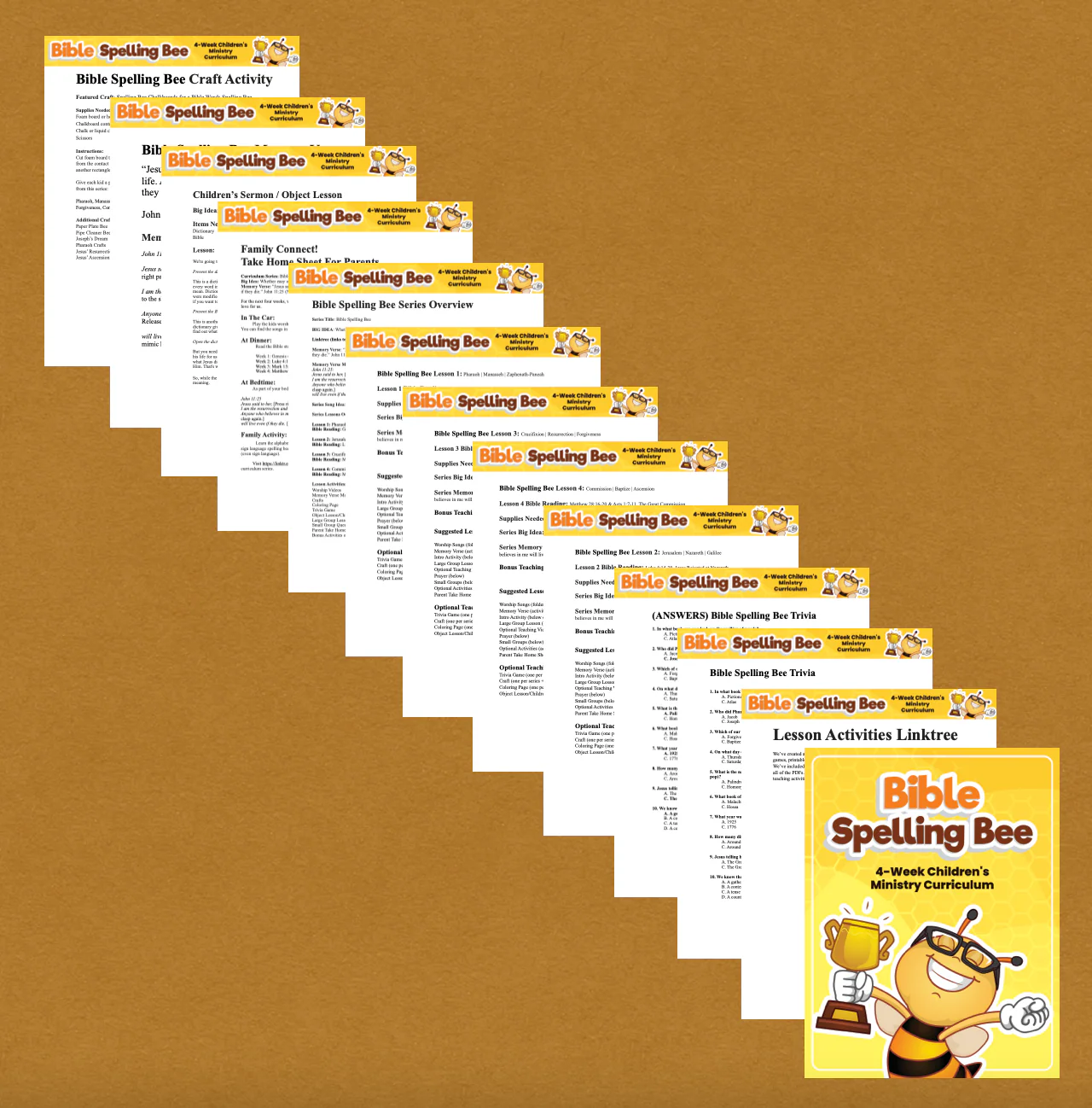 Bible Spelling Bee 4-Week Children’s Ministry Curriculum - Image 3