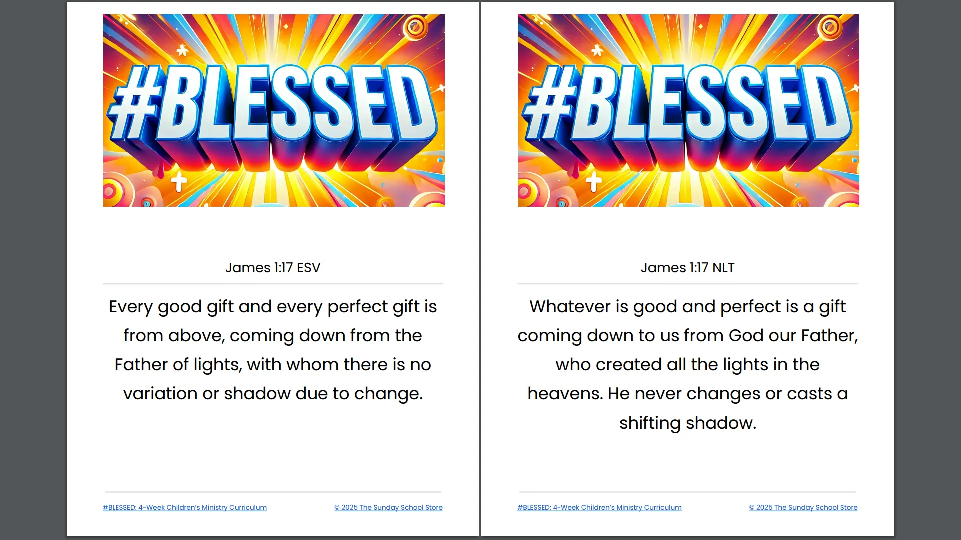 NEW 2025 #BLESSED 4-Week Children's Ministry Curriculum - Image 9