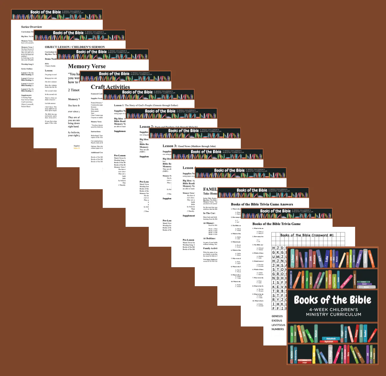 Books of the Bible 4-Week Children’s Ministry Curriculum - Image 3