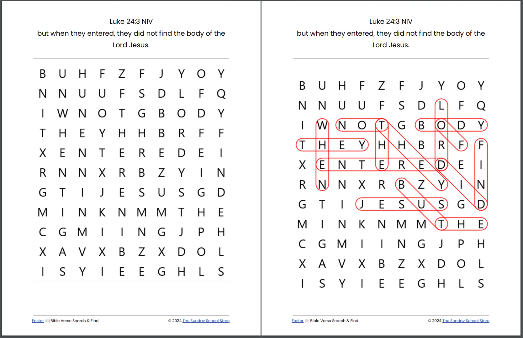 10 Free EASTER 🌄 Jesus is Alive Bible Word Search Puzzles [PDF Printable Download] - Image 8