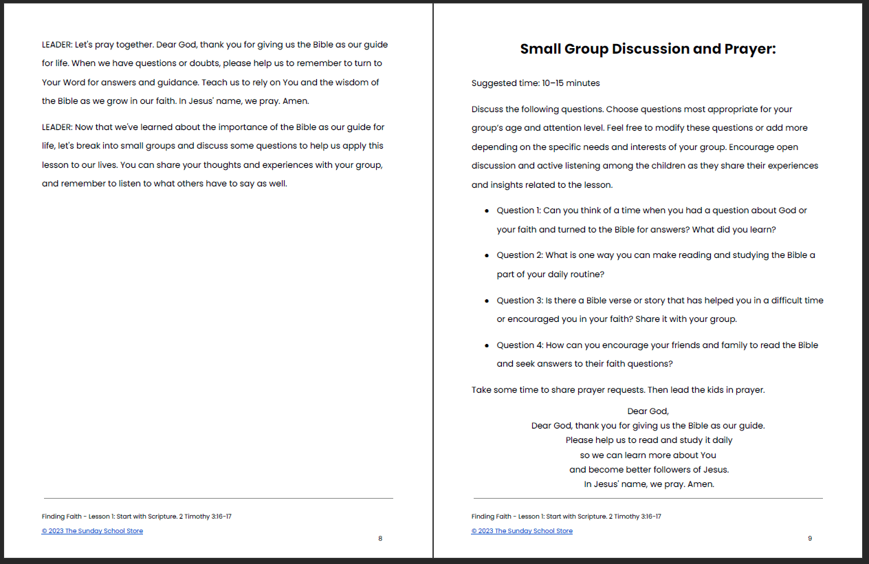Finding Faith: 4-Week Children's Ministry Curriculum - Image 8