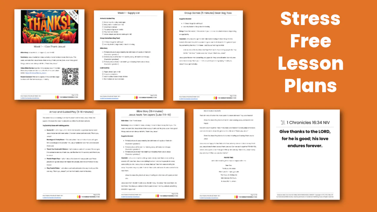 Give Thanks 4-Week Preschool Curriculum (ages 3-5) - Image 5