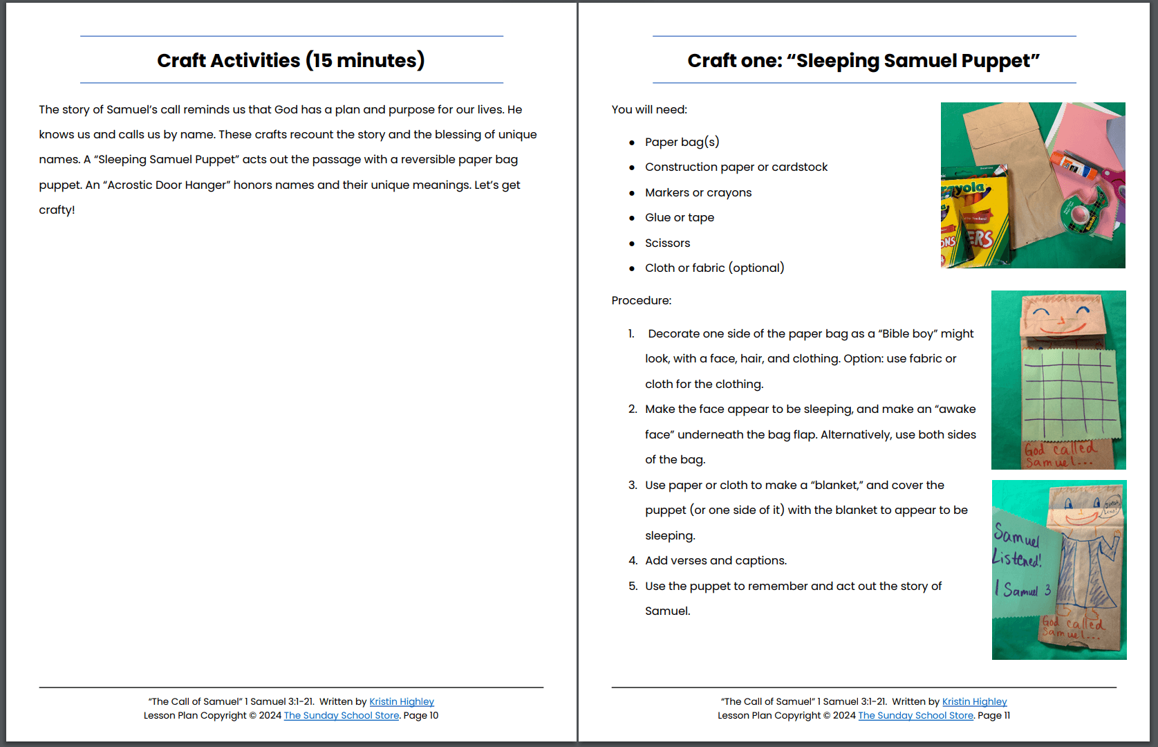 God Calls Samuel (1 Samuel 3:1-21) Printable Bible Lesson & Sunday School Activities - Image 4