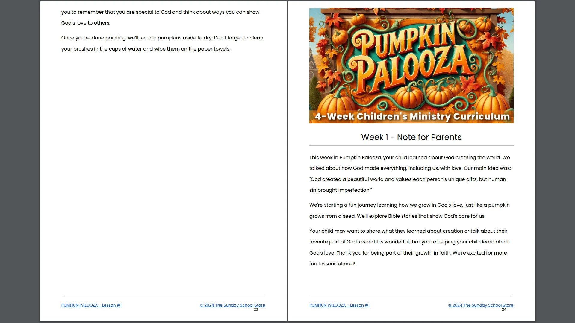 PUMPKIN PALOOZA: 4-Lesson Fall Themed Children's Ministry Curriculum - Image 13
