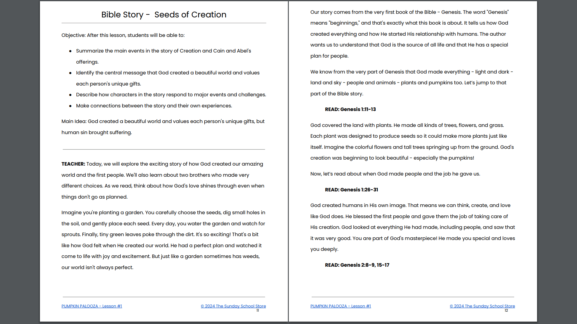 PUMPKIN PALOOZA: 4-Lesson Fall Themed Children's Ministry Curriculum - Image 8