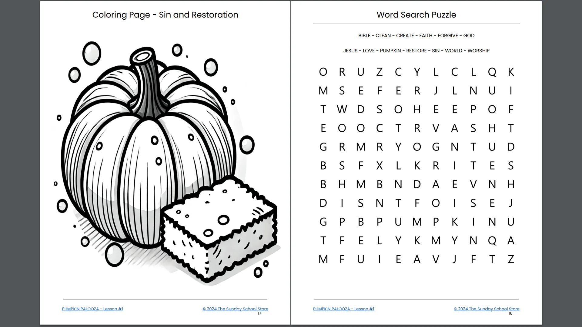 PUMPKIN PALOOZA: 4-Lesson Fall Themed Children's Ministry Curriculum - Image 3