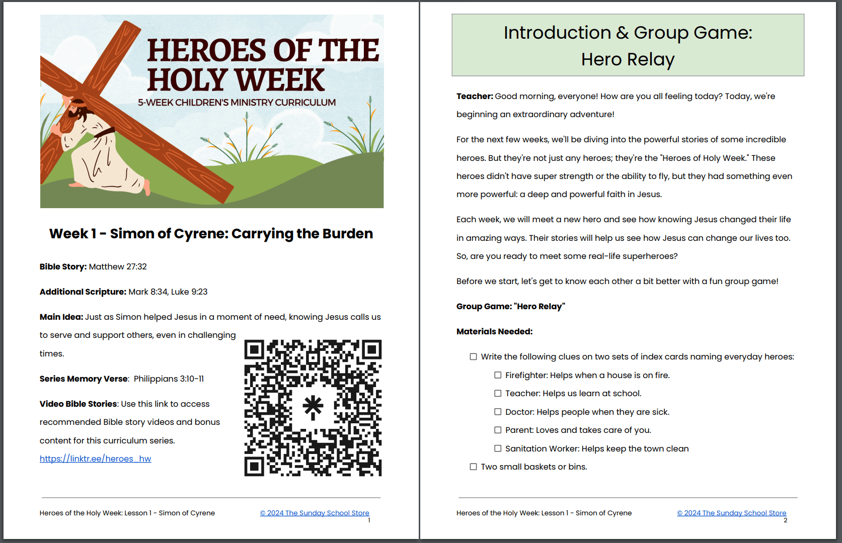 Heroes of Holy Week ⛪ 5-Lesson Sunday School Curriculum for Easter - Image 4