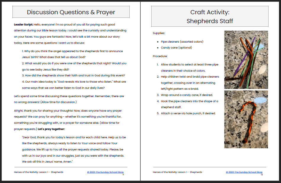 Heroes of the Nativity 5-Lesson Sunday School Curriculum for Kids - Image 7
