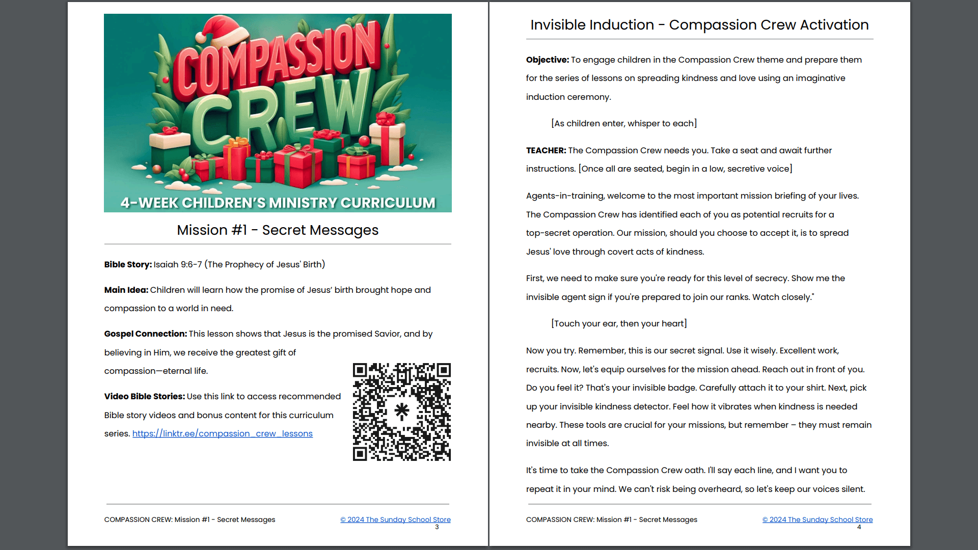 Compassion Crew: 4-Lesson Christmas Sunday School Curriculum for Children's Ministry - Image 3