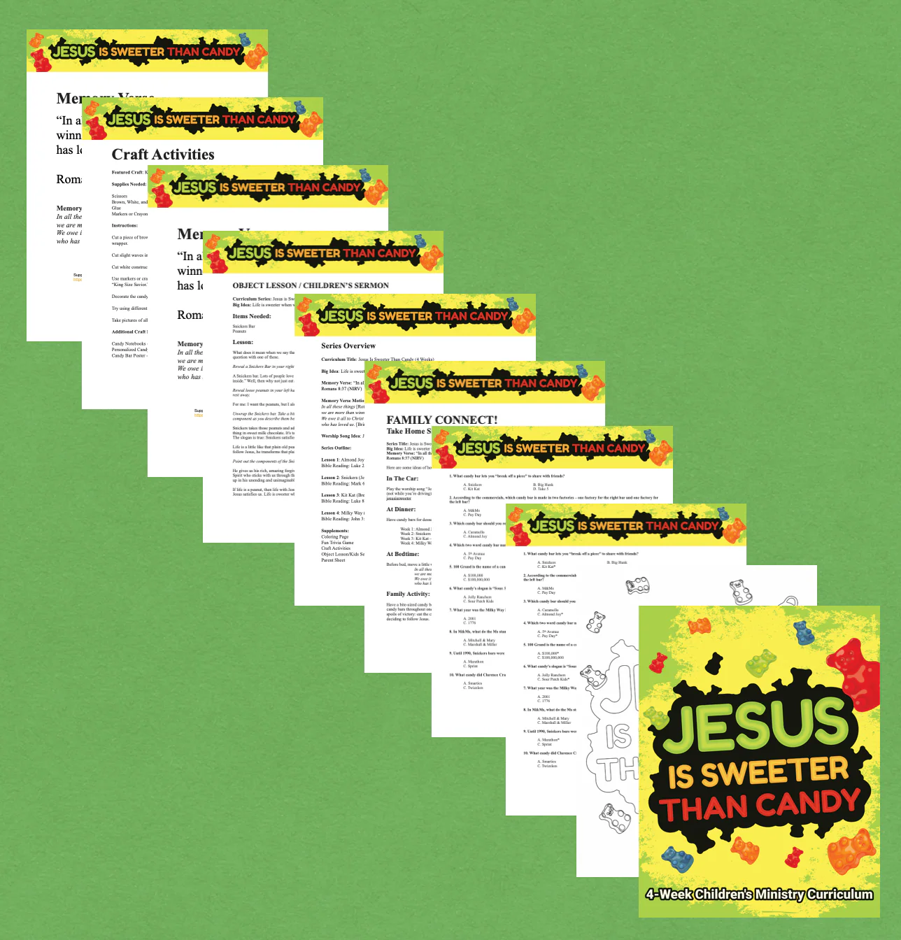 Jesus Is Sweeter Than Candy: 4-Week Children's Ministry Curriculum - Image 4
