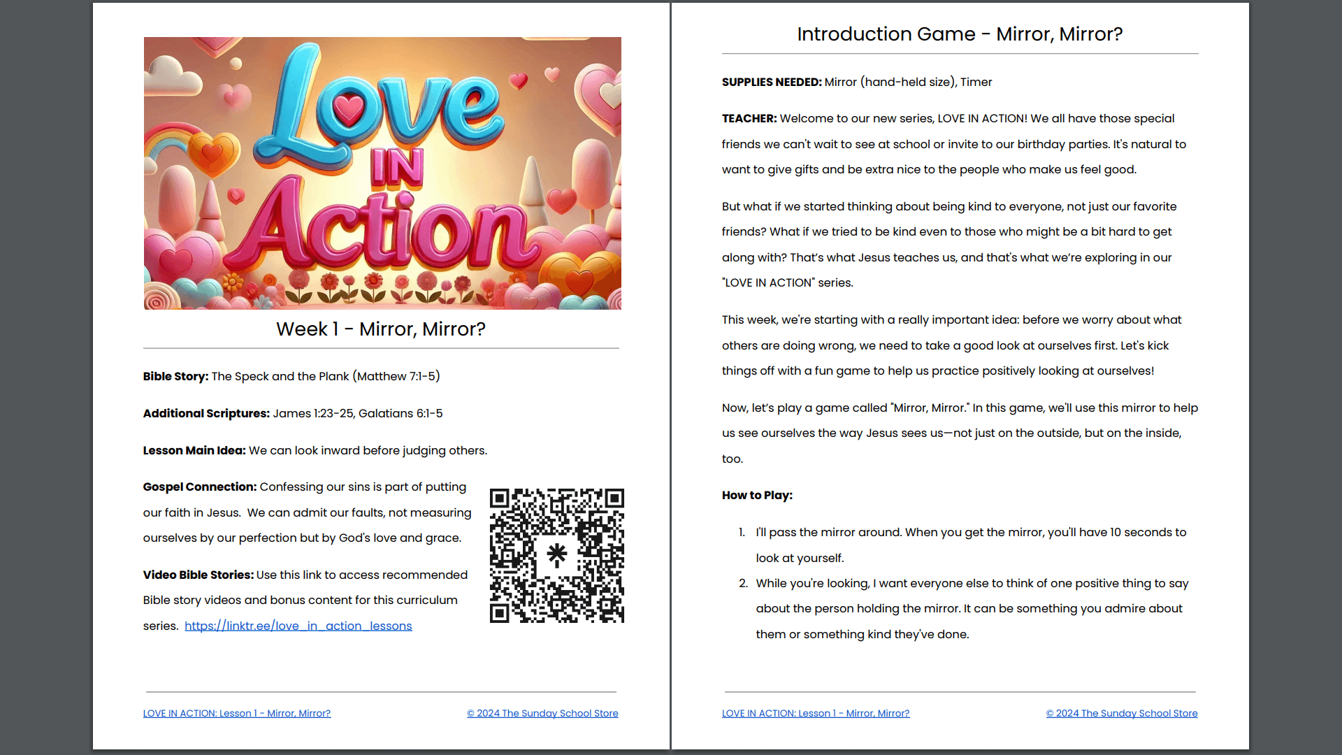 LOVE IN ACTION: 4-Lesson Valentine's Sunday School Curriculum for Children's Ministry - Image 6