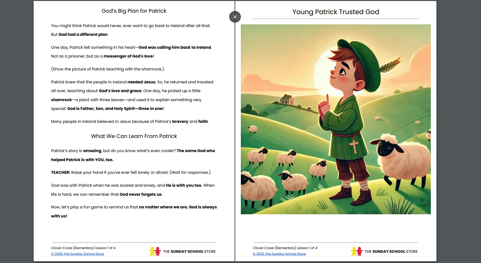 NEW Clover Craze: 4-Week Children's Ministry Curriculum (Age 6-12) St. Patrick's Day - Image 4