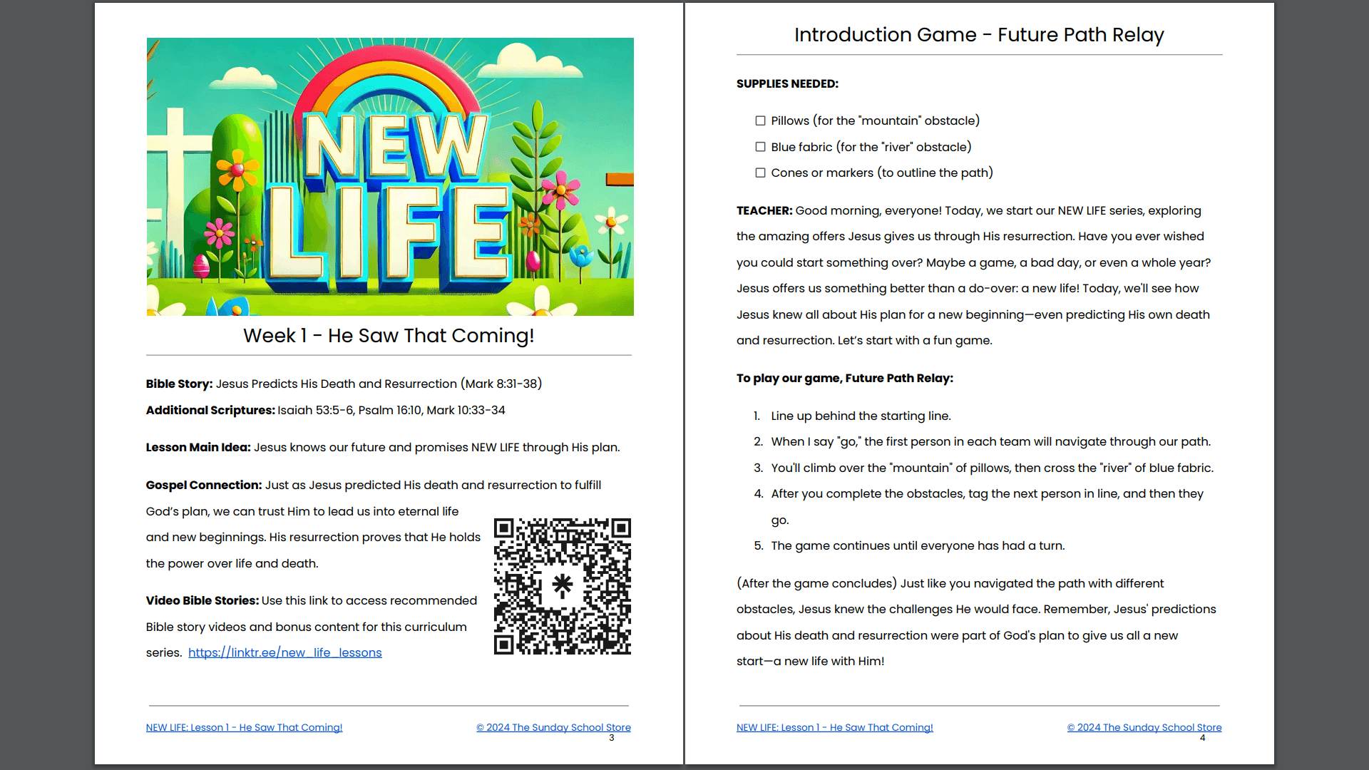 NEW LIFE: 5-Lesson EASTER Sunday School Curriculum for Children's Ministry - Image 3