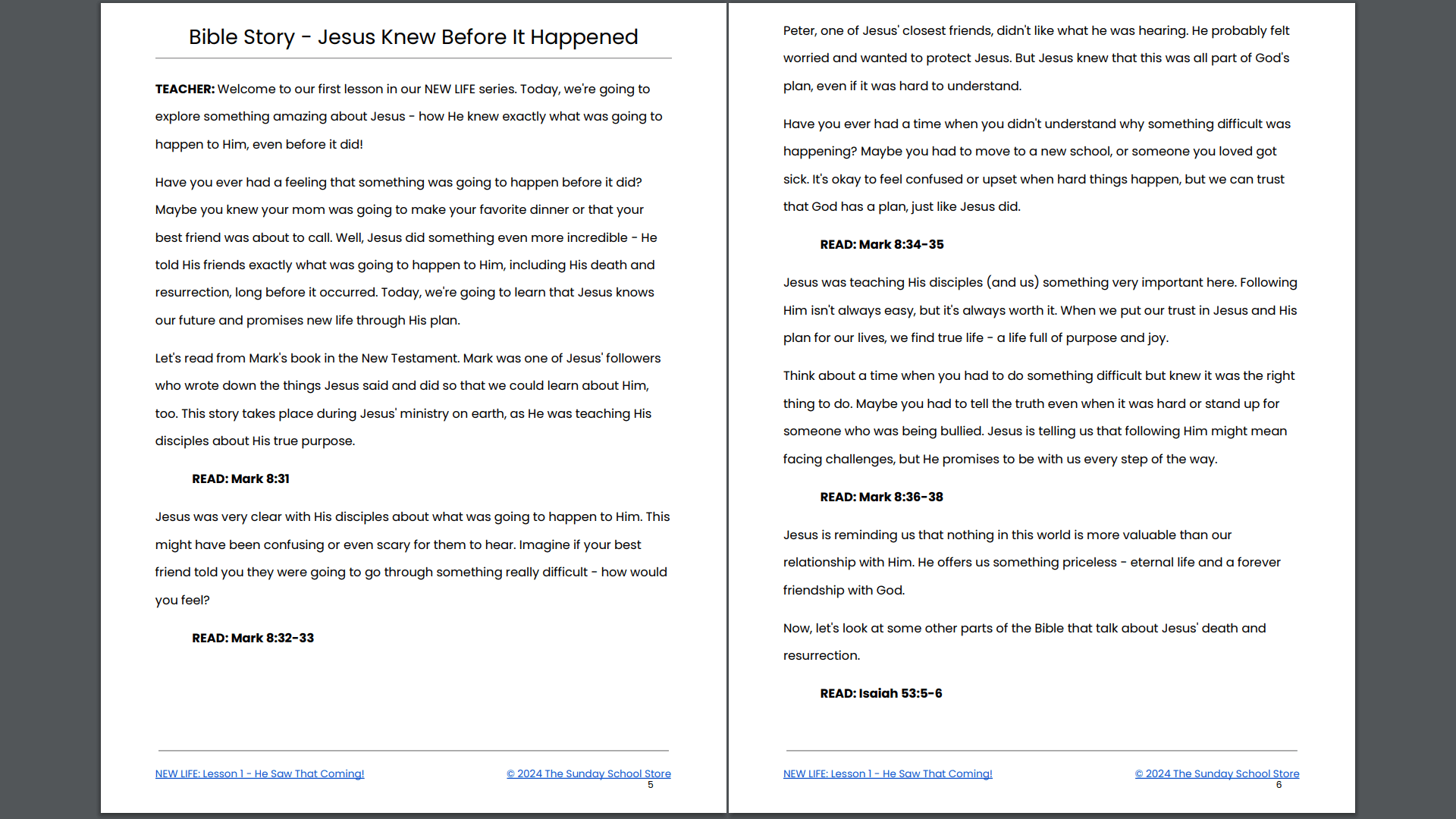 NEW LIFE: 5-Lesson EASTER Sunday School Curriculum for Children's Ministry - Image 6