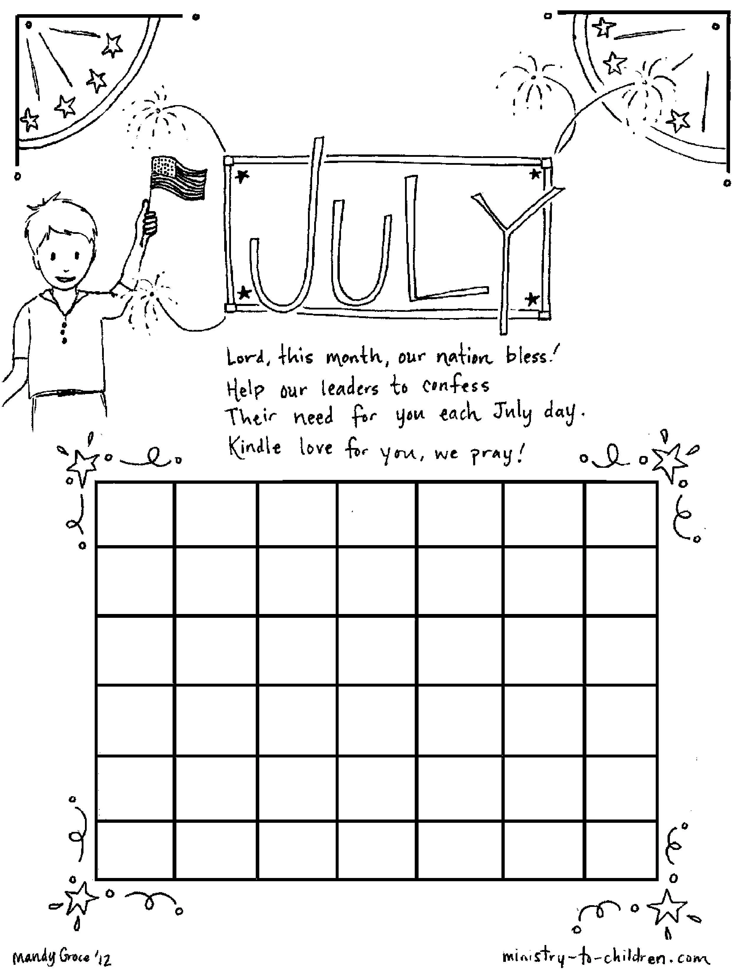 Patriotic Independence Printables (FREE) Coloring Pages for the 4th of July (6 Pages) download only - Image 5