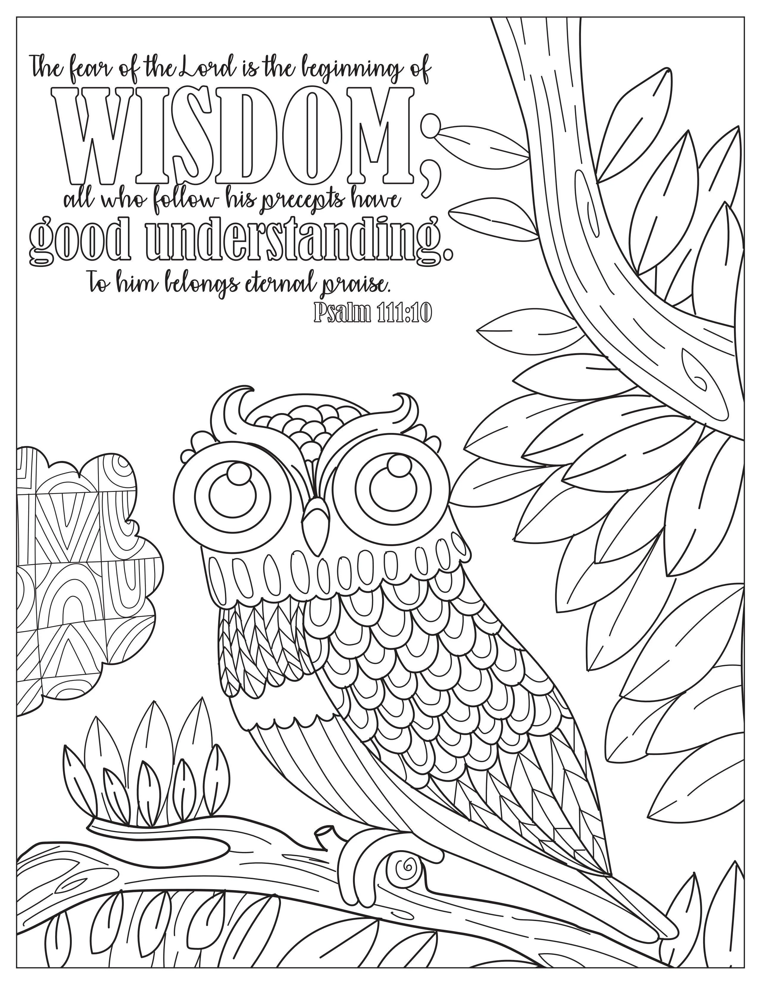 Book of Psalms: 37 Page Bible Coloring Book  (download only) - Image 13