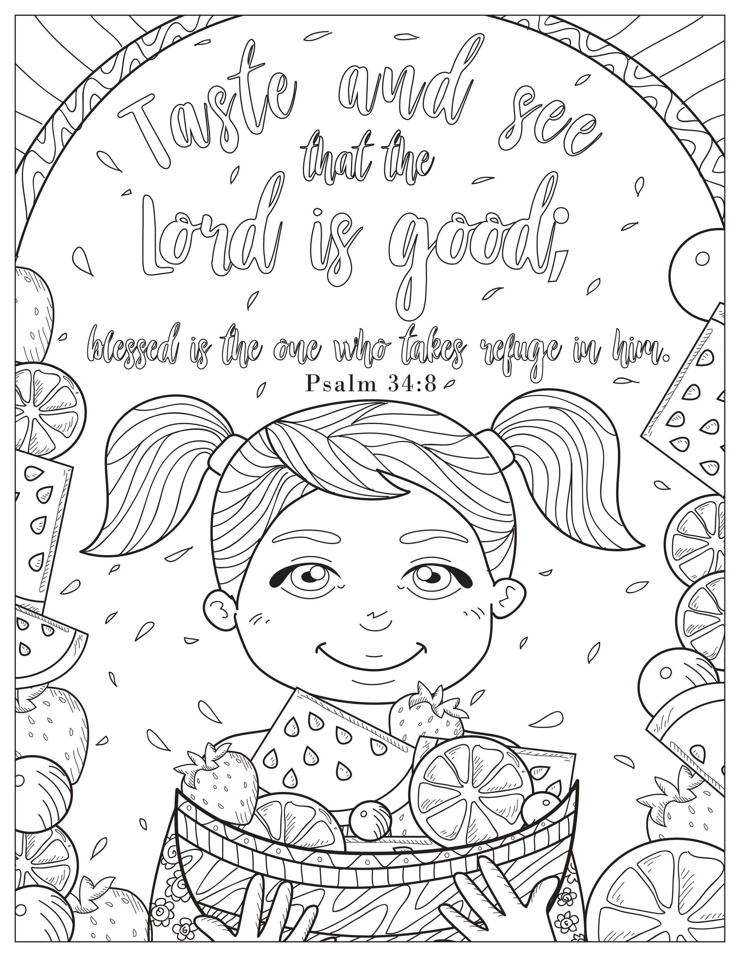 Book of Psalms: 37 Page Bible Coloring Book  (download only) - Image 15