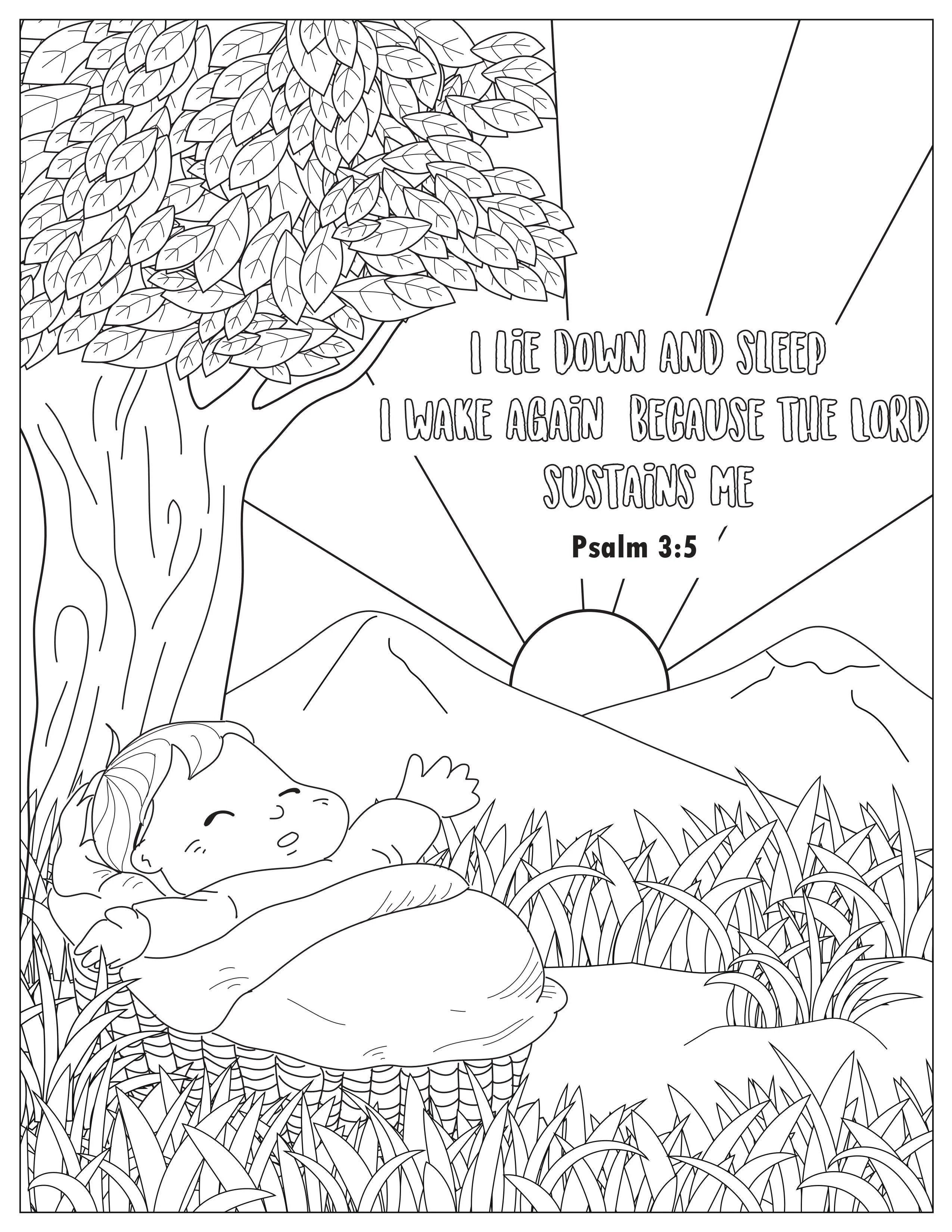 Book of Psalms: 37 Page Bible Coloring Book  (download only) - Image 17