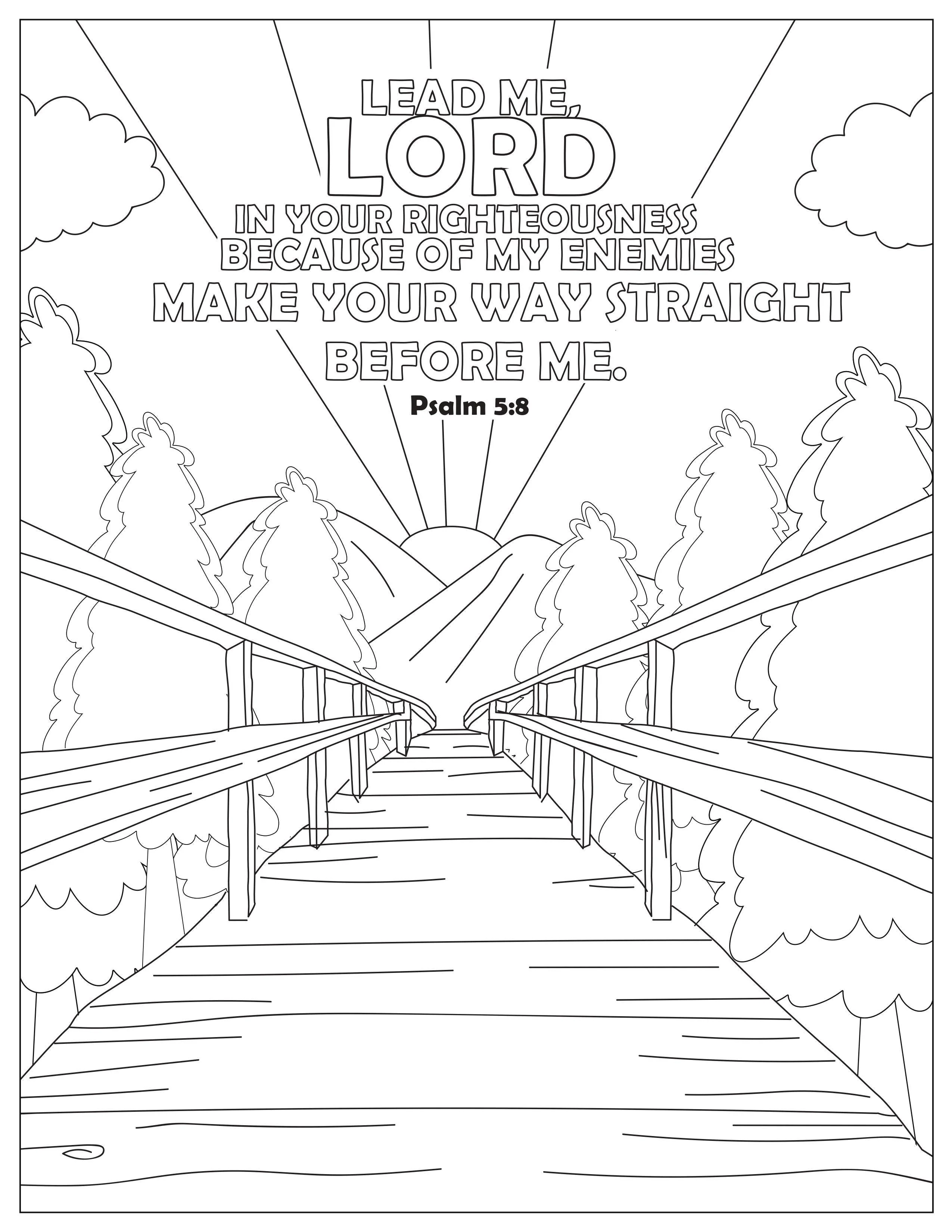 Book of Psalms: 37 Page Bible Coloring Book  (download only) - Image 18
