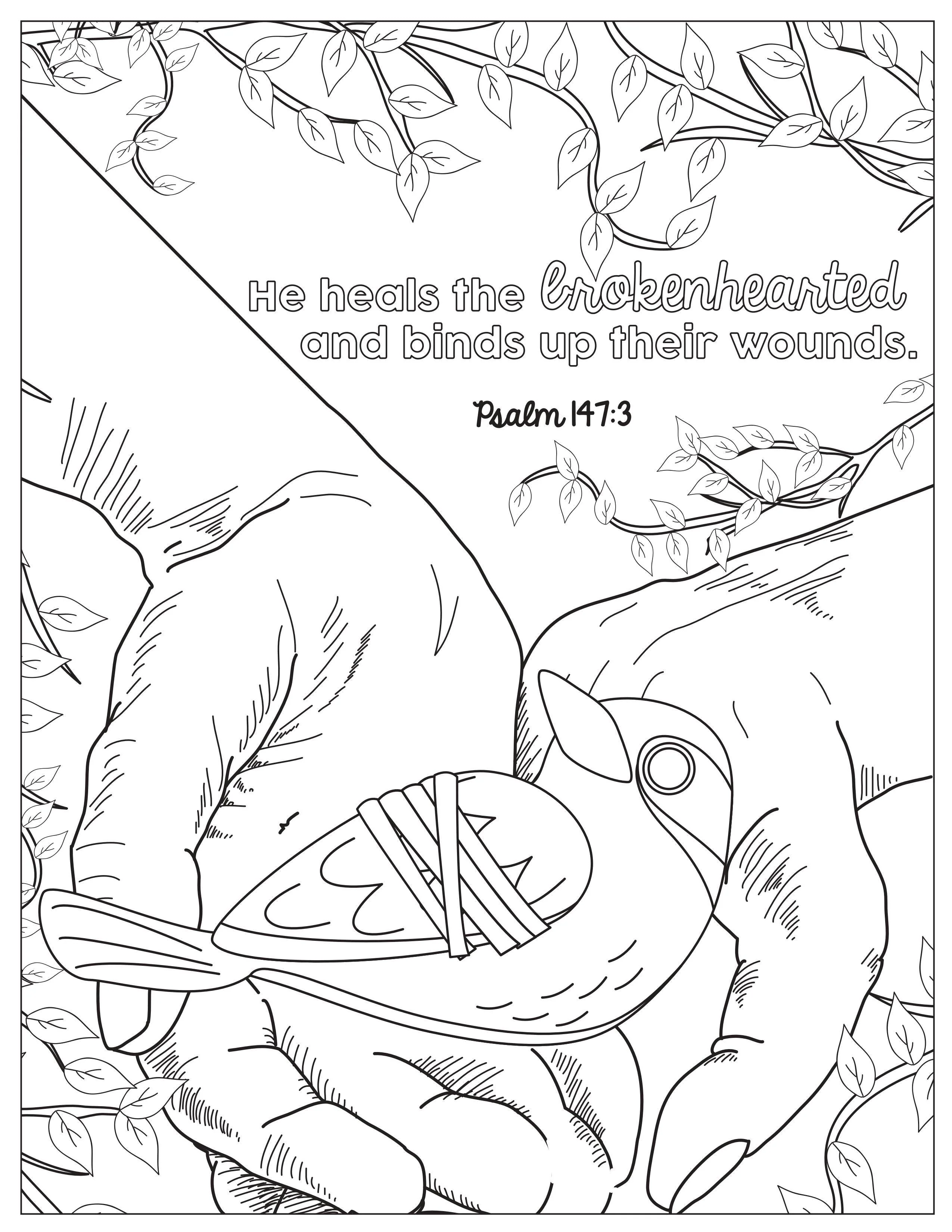 Book of Psalms: 37 Page Bible Coloring Book  (download only) - Image 28