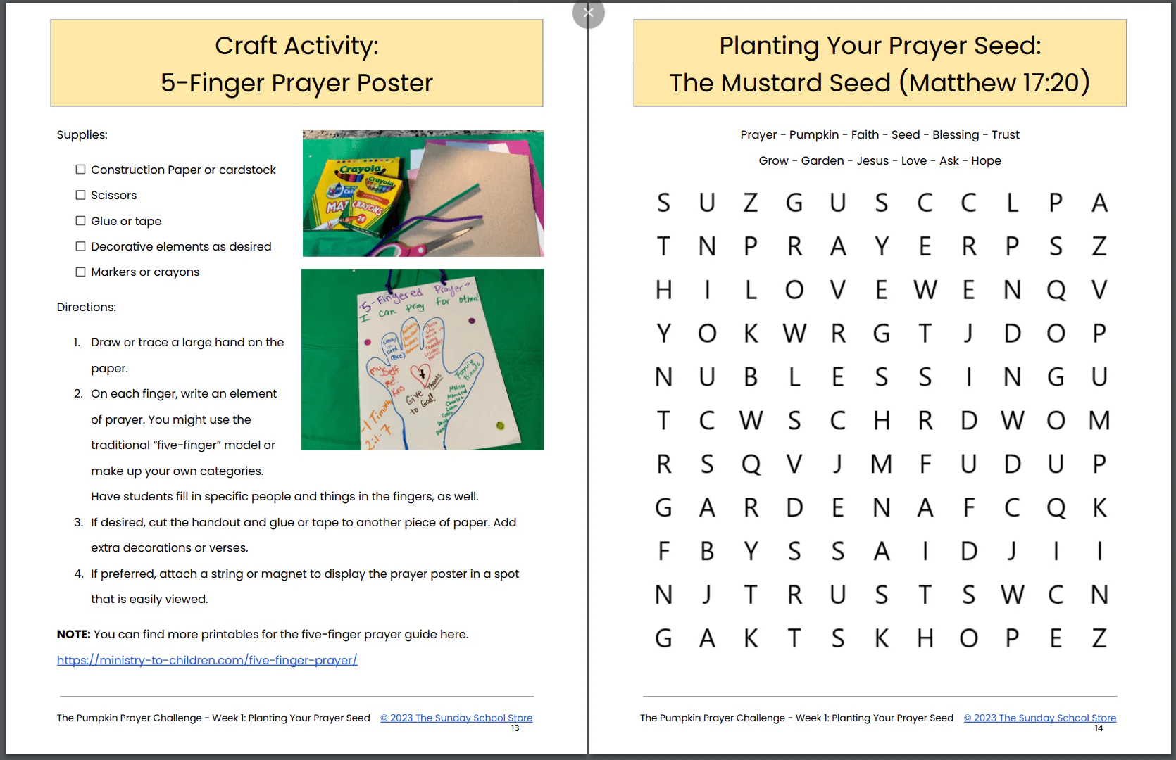Pumpkin Prayer Challenge: 4-Lesson Sunday School Curriculum for Kids - Image 5