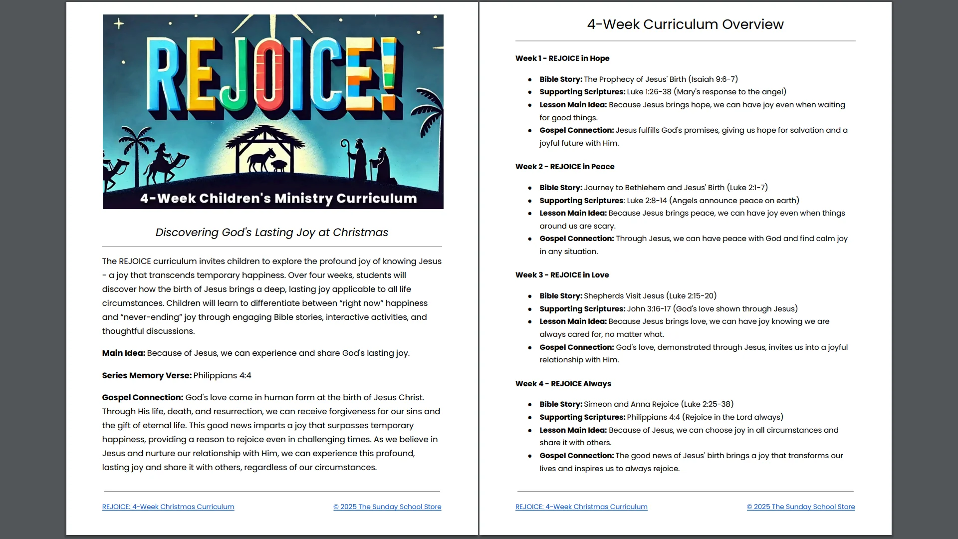 REJOICE 4-Week Christmas Curriculum - Image 3