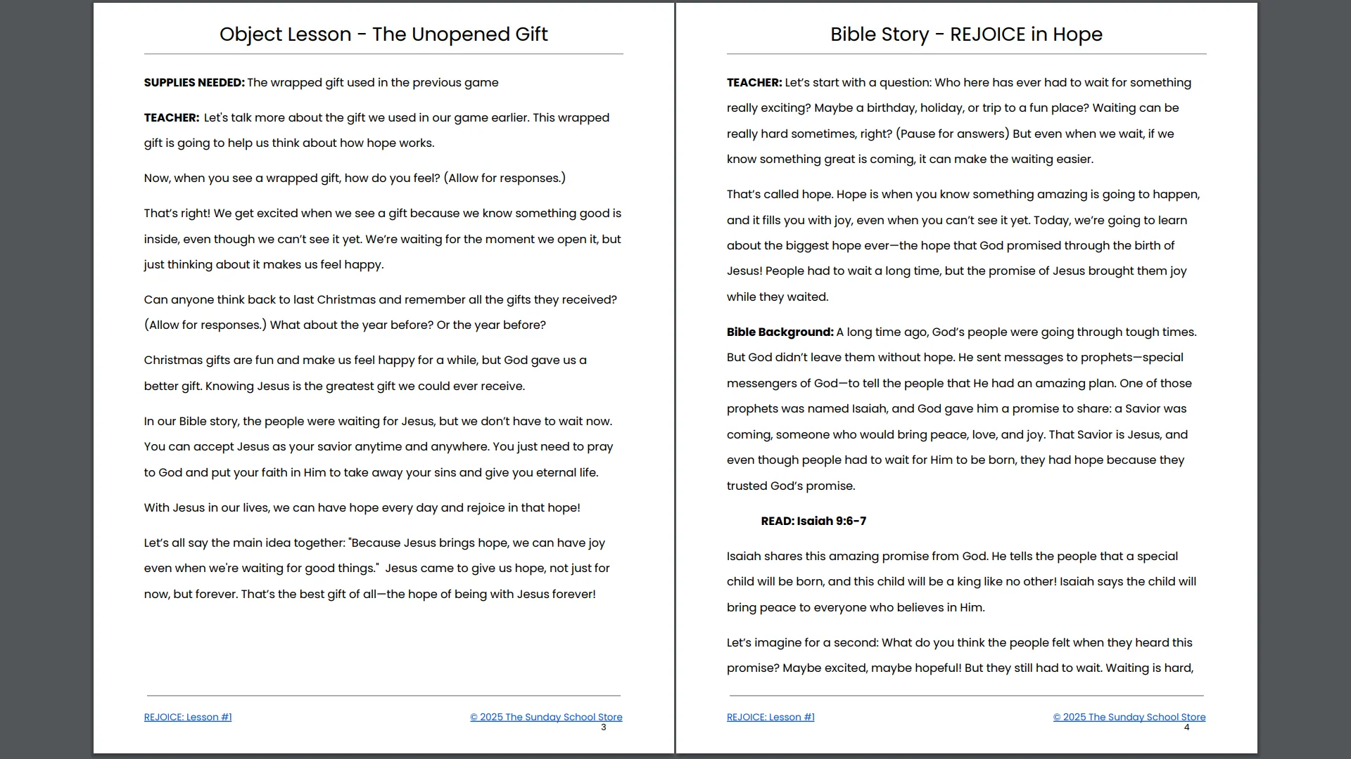 REJOICE 4-Week Christmas Curriculum - Image 4