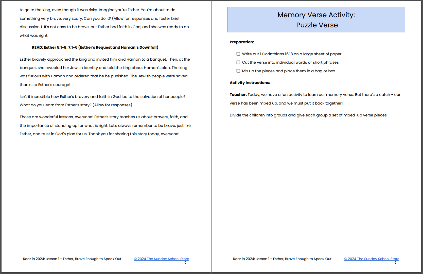 Roar into 2024 š¦ 4-Lesson New Year's Curriculum for Children's Ministry - Image 10