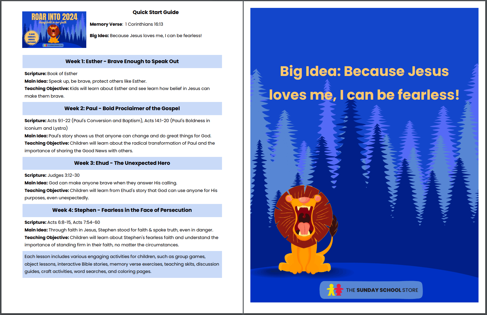 Roar into 2024 š¦ 4-Lesson New Year's Curriculum for Children's Ministry - Image 3