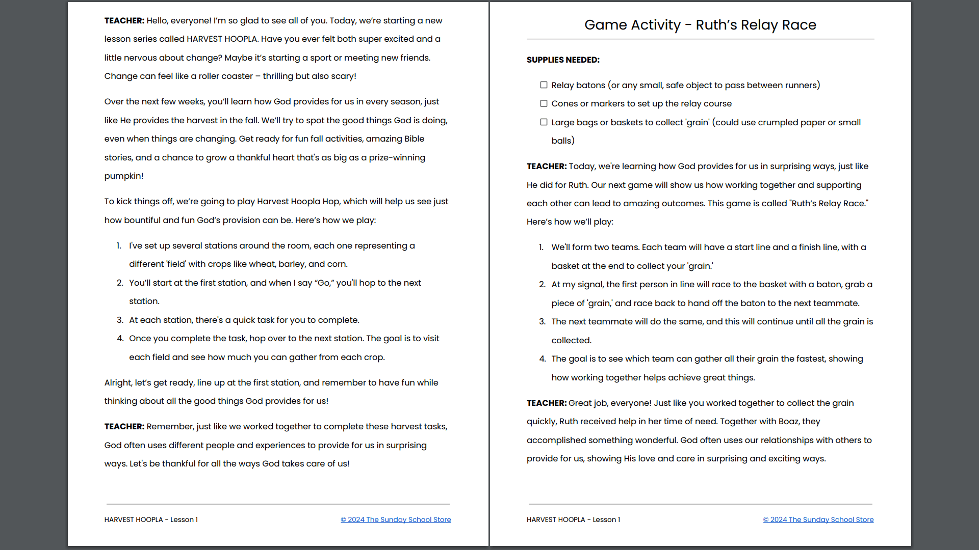 HARVEST HOOPLA: 4-Week Children's Ministry Curriculum - Image 4