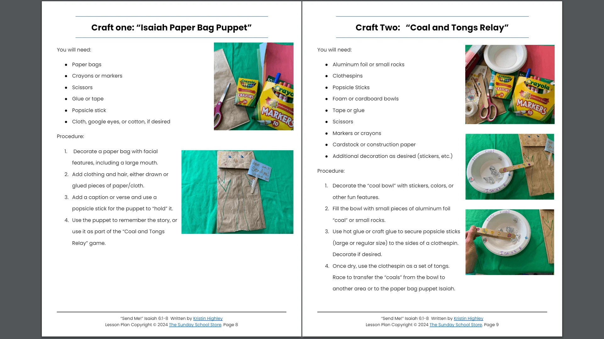 Send Me (Isaiah 6:1-8) Sunday School Lesson & Activities for Kids PDF - Image 3