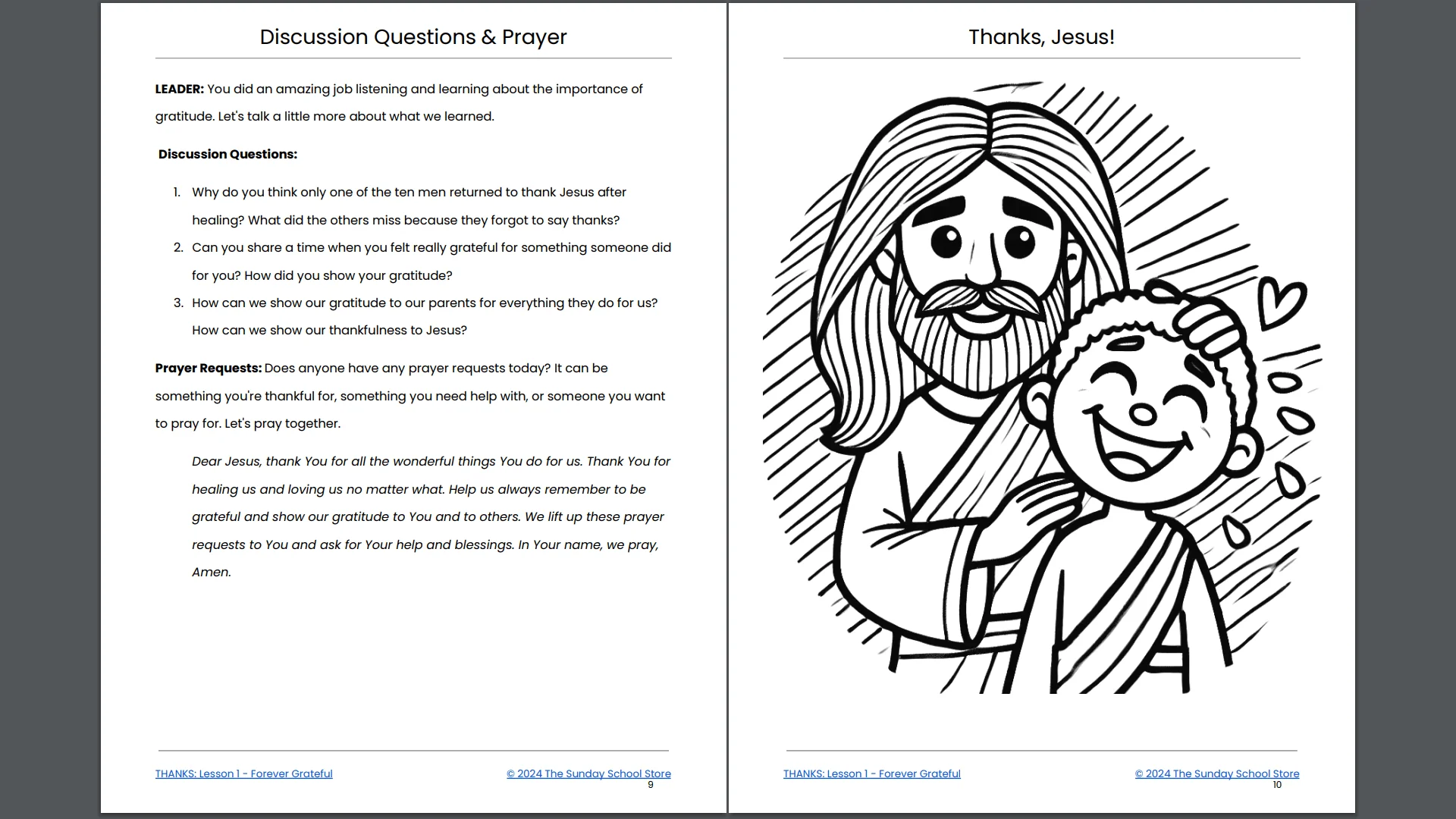 Thanks: 4-Lesson Thanksgiving Sunday School Curriculum (ages 6-12) - Image 5
