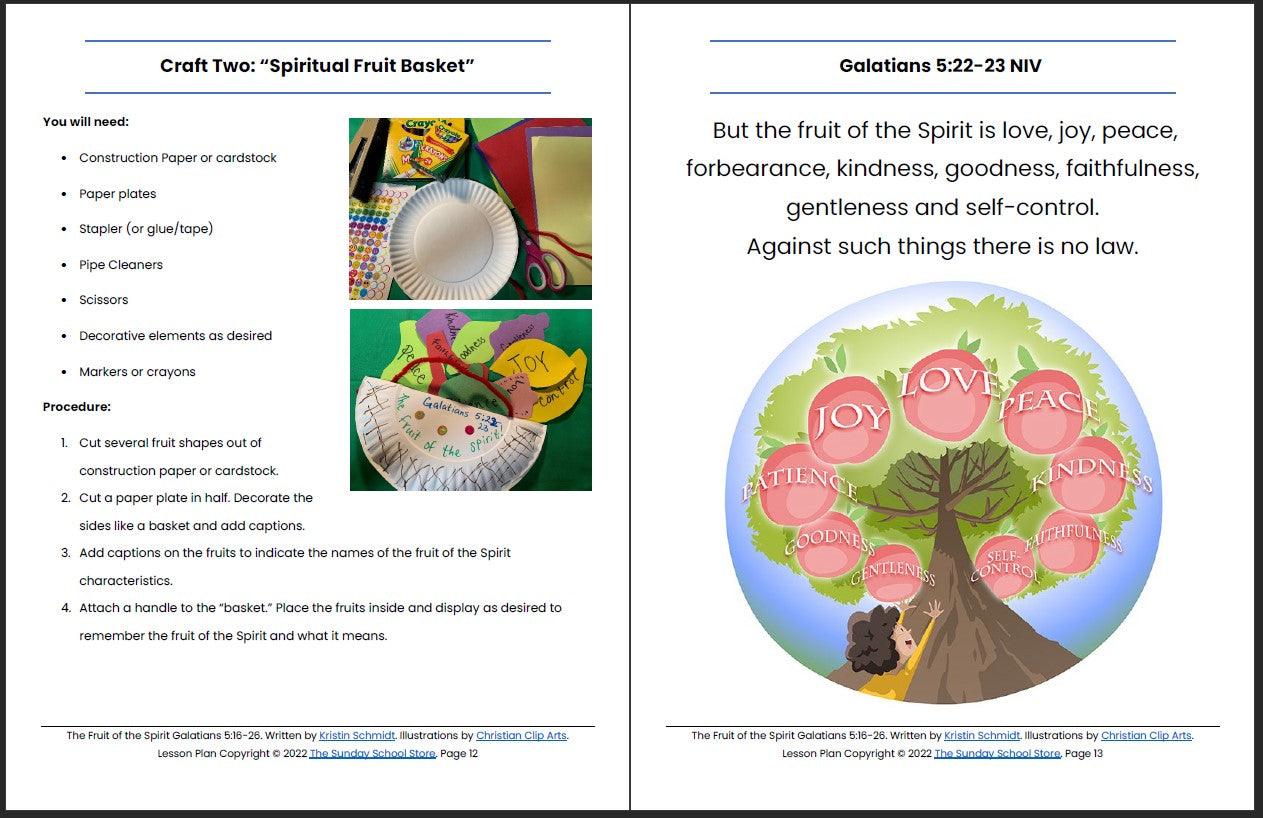The Fruit of the Spirit (Galatians 5:16-26) Printable Bible Lesson & Sunday School Activities - Image 8