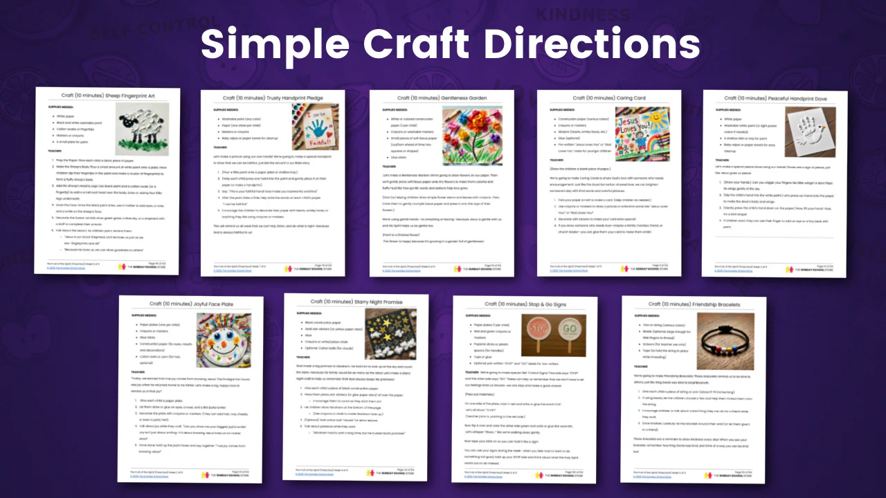 The Fruit of the Spirit: 9-Week Preschool Ministry Curriculum (ages 3-5) - Image 7