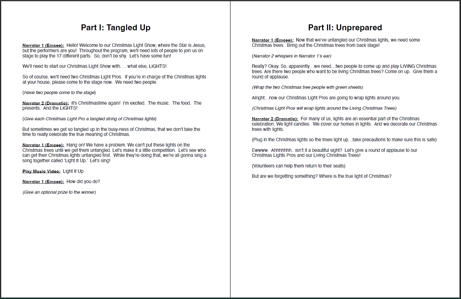 FREE Christmas Program: The No Rehearsal 100% NO Stress Christmas Pageant Script - Image 3
