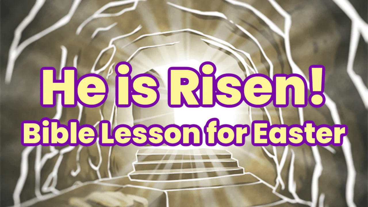 The Son Has Risen (John 20:1-18) Easter Sunday School Lesson & Activities for Kids - Image 13