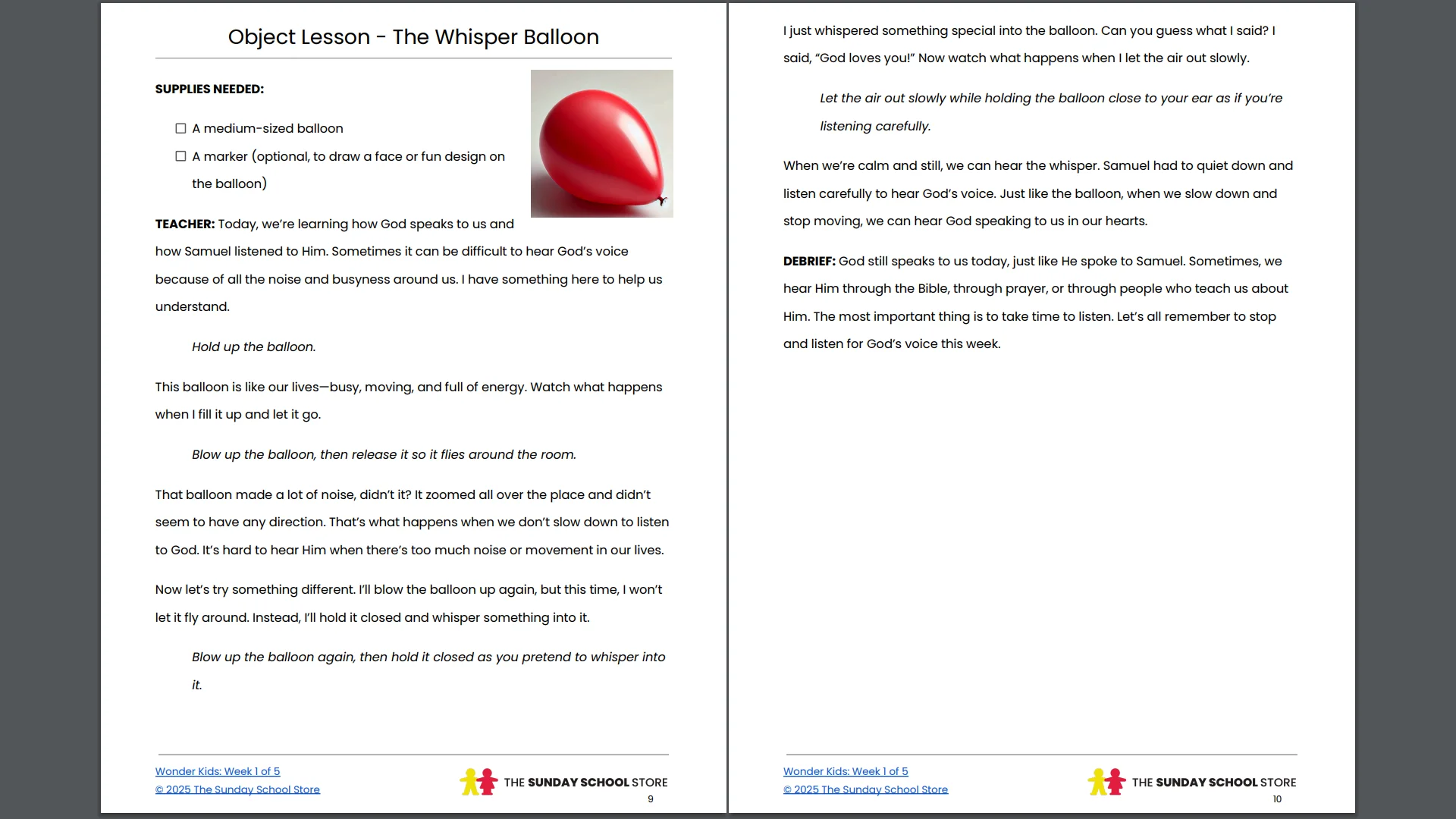 Wonder Kids: 5-Week Children's Ministry Curriculum (ages 6-12) - Image 4